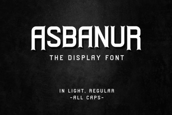 Asbanur Font: Elevating Editorial Layouts