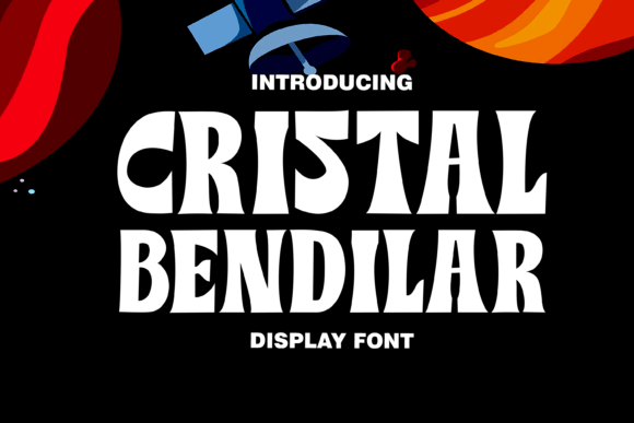 Cristal Bendilar: A Modern Display Typeface for Digital Branding and Web Design