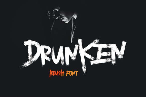 Drunken Font Review: A Bold Brushed Display Typeface
