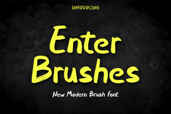 Enter Brushes: A Bold Display Font to Strengthen Your Brand Identity