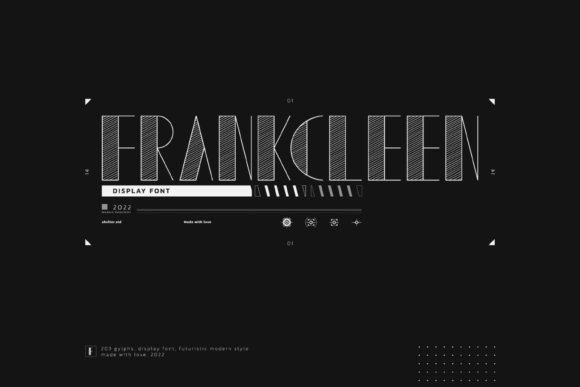 Frankcleen Font: A Display Typeface for Editorial Layouts