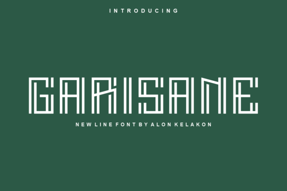 Garisane Font: Modern Display Type for Makers