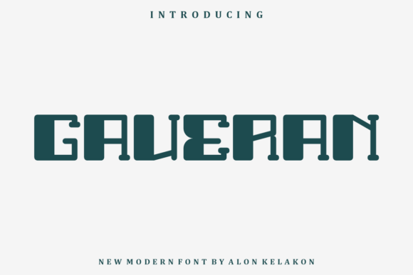 Gaveran Font: Modern Display Typography for Digital Campaigns