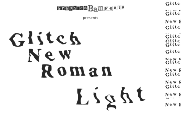 Glitch New Roman Light Font for Digital Campaigns