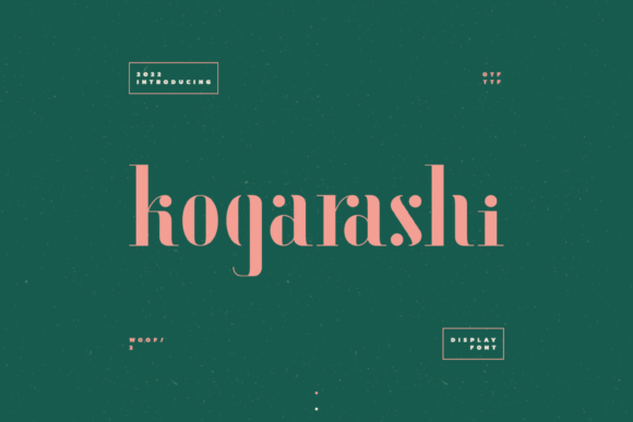 Kogarashi Font: Adding Whimsy to Editorial Design