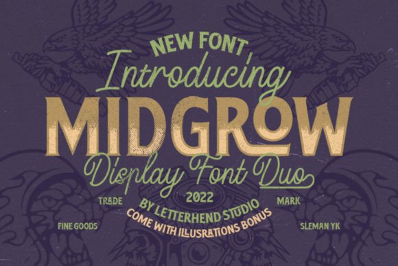 Midgrow Duo: A Display Font for Modern Web Design and Digital Branding