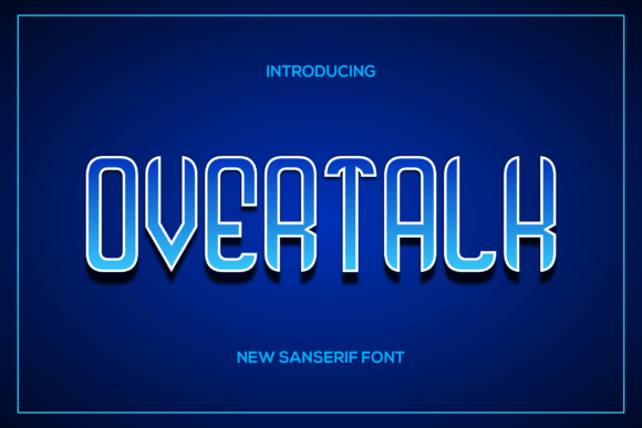 Overtalk Font: Modern Sans Serif for Web Design