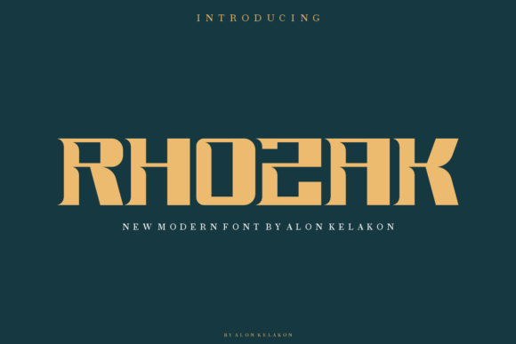 Rhozak Font: A Modern Display Typeface for Editorial Design