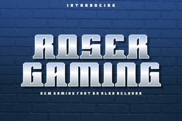 Roser Gaming Font: A Modern Display Typeface for Web