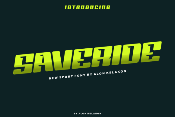 Saveride Font: Bold Display Typography for Web Design