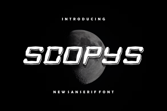 Scopys Font: A Bold Display Typeface for Editorial Design