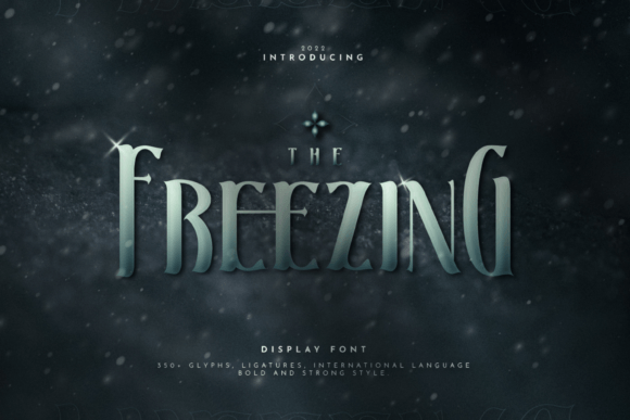The Freezing Font: A Bold Display Typeface for Web Design